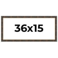 thumbnail image 1 of 36x15 Frame Gold Real Wood Picture Frame Width 1.5 inches | Interior Frame Depth 0.5 inches |, 1 of 8