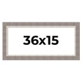 thumbnail image 1 of 36x15 Frame Grey Real Wood Picture Frame Width 2.75 Inches | Interior Frame Depth 0.5 Inches |, 1 of 8
