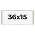 thumbnail image 1 of 36x15 Frame White Wheat Solid Wood Picture Frame | Moulding Width 0.75 Inches | Interior Depth 0.5, 1 of 8