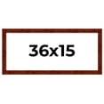 thumbnail image 1 of 36x15 Walnut Brown Veneer Real Wood Picture Frame Width 1.75 inches | Interior Frame Depth 0.5, 1 of 8