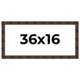 thumbnail image 1 of 36x16 Frame Brown Burl Real Wood Picture Frame Width 1.625 Inches | Interior Frame Depth 0.5 Inches, 1 of 8