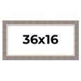 thumbnail image 1 of 36x16 Frame Grey Real Wood Picture Frame Width 2.75 Inches | Interior Frame Depth 0.5 Inches |, 1 of 8