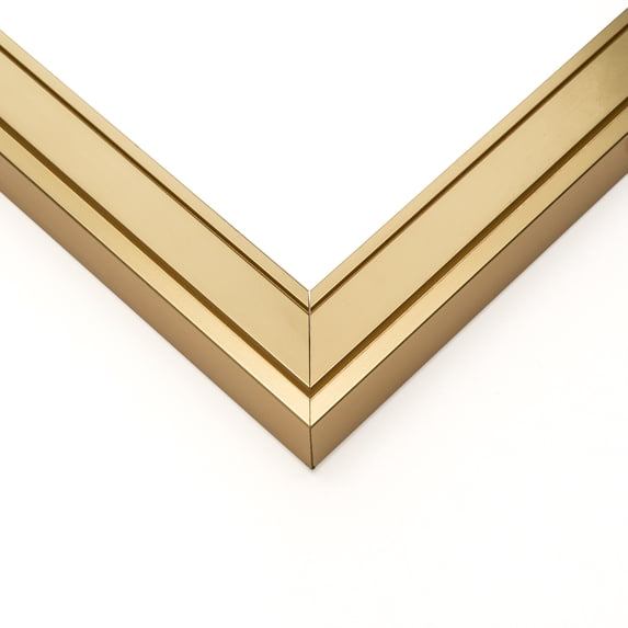 36x17 Frame Gold Real Wood Picture Frame Width 1.25 inches | Interior Frame Depth 0.75 inches |