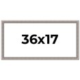 thumbnail image 1 of 36x17 Frame Grey Real Wood Picture Frame Width 1.25 inches | Interior Frame Depth 0.5 inches | Hans, 1 of 8