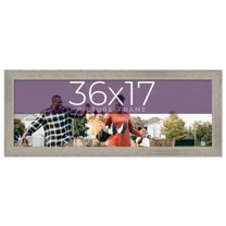 36x17 Frame Grey Real Wood Picture Frame Width 1.5 Inches | Interior Frame Depth 0.5 Inches | Barn