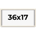 thumbnail image 1 of 36x17 Shadow Box Frame White | 1.125 Inches Deep Real Wood Rustic Shadowbox Display Frame | UV, 1 of 5