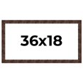 thumbnail image 1 of 36x18 Frame Brown Burl Real Wood Picture Frame Width 1.625 Inches | Interior Frame Depth 0.5 Inches, 1 of 8