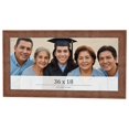thumbnail image 1 of 36x18 Frame Brown Farmhouse Solid Wood Picture Frame Width 1.5 Inches | Interior Frame Depth 0.5, 1 of 8