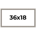thumbnail image 1 of 36x18 Frame Grey Real Wood Picture Frame Width 1.25 inches | Interior Frame Depth 0.5 inches | Hans, 1 of 8