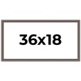 thumbnail image 1 of 36x18 Frame Silver Real Wood Picture Frame Width 1.25 Inches | Interior Frame Depth 0.5 Inches |, 1 of 8