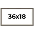 thumbnail image 1 of 36x18 Frame Silver Real Wood Picture Frame Width 1.25 Inches | Interior Frame Depth 0.5 Inches |, 1 of 8
