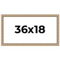thumbnail image 1 of 36x18 Frame Silver Real Wood Picture Frame Width 1.5 inches | Interior Frame Depth 0.5 inches |, 1 of 8