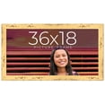 thumbnail image 1 of 36x18 Frame Yellow Real Wood Picture Frame Width 1.25 inches | Interior Frame Depth 0.5 inches |, 1 of 8