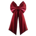 thumbnail image 1 of 36x18 Inches Large Christmas Bow, Velvet Burgundy Bow, Xmas Decoration for Wreaths Mantle Front Door Porch Wedding, 1 of 6