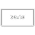 thumbnail image 1 of 36x18 White Shadowbox Frame - Interior Size 36x18 by 1 Inches - Made to Display Items Up To 1 Inches Deep, 1 of 4