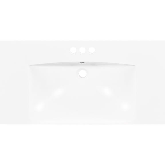 36x18x6.61 inches Size - Stain-Scratch-Impact Resistant - Bathroom Vanity - Ample Space for Tasks