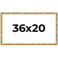 thumbnail image 1 of 36x20 Frame Gold Bamboo Picture Frame - Complete Modern Photo Frame Includes UV Acrylic Shatter, 1 of 8