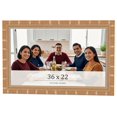 thumbnail image 1 of 36x22 Frame Gold Real Wood Picture Frame Width 1.5 inches | Interior Frame Depth 0.5 inches |, 1 of 8