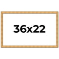 thumbnail image 1 of 36x22 Frame Gold Rustic Solid Wood Picture Frame | 1.25 Inch Wide Moulding | Rustique Gold, 1 of 8