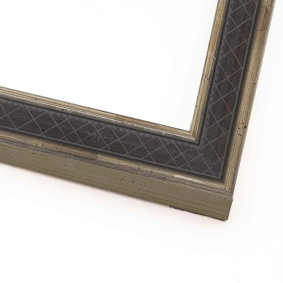 36x22 Frame Silver Solid Wood Picture Frame Width 1.25 Inches | Interior Frame Depth 0.375 Inches |