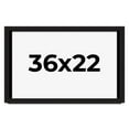 thumbnail image 1 of 36x22 Shadow Box Black Solid Wood Display Picture Frame | 1 Inch Rabbet Depth | | 1.375 Inch, 1 of 4