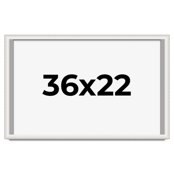 36x22 Shadow Box Silver Brushed Striped Display Frame | 1.625 Inches Deep | 1 Inch Moulding Width |