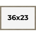 thumbnail image 1 of 36x23 Frame Gray Barnwood Rustic Solid Wood Picture Frame | 1.5 Inch Moulding Width | Includes UV, 1 of 8