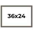 thumbnail image 1 of 36x24 Frame Brown Solid Wood Picture Frame | 1.75 Inch Moulding Width | Austin Frame Complete with, 1 of 8