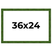 36x24 Frame Green Burl Solid Wood Picture Frame | 1.75 Inches Moulding Width | Interior Frame Depth