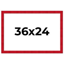 36x24 Frame Red Burl Solid Wood Picture Frame Width 1.75 Inches | Interior Frame Depth 0.5 Inches |