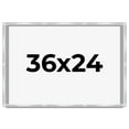 thumbnail image 1 of 36x24 Frame Silver Whitewashed Wood Grain Solid Wood Shadow Box | 0.75 Inch Moulding Width | 0.75, 1 of 8