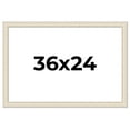 thumbnail image 1 of 36x24 Frame White Real Wood Picture Frame Width 1.75 inches | Interior Frame Depth 0.5 inches |, 1 of 8