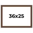 thumbnail image 1 of 36x25 Copper and Brown Real Wood Picture Frame Width 2 inches | Interior Frame Depth 0.5 inches |, 1 of 8