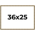 thumbnail image 1 of 36x25 Frame Gold Kingsley Distressed Solid Wood Picture Frame Width 0.75 Inches | Interior Frame, 1 of 8