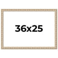 thumbnail image 1 of 36x25 Frame White Real Wood Picture Frame Width 1.5 inches | Interior Frame Depth 0.5 inches |, 1 of 8