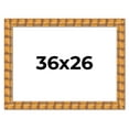 thumbnail image 1 of 36x26 Frame Beige Real Wood Picture Frame Width 3 inches | Interior Frame Depth 0.5 inches |, 1 of 8
