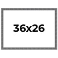 thumbnail image 1 of 36x26 Frame Silver Black Rustic Sonoma Solid Wood Picture Frame | 1.5 Inch Moulding Width |, 1 of 8