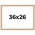 thumbnail image 1 of 36x26 Frame White Real Wood Picture Frame Width 1.5 inches | Interior Frame Depth 0.5 inches |, 1 of 8