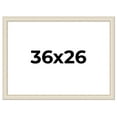 thumbnail image 1 of 36x26 Frame White Real Wood Picture Frame Width 1.75 inches | Interior Frame Depth 0.5 inches |, 1 of 8
