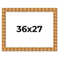 thumbnail image 1 of 36x27 Frame Beige Real Wood Picture Frame Width 3 inches | Interior Frame Depth 0.5 inches |, 1 of 8