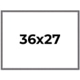 thumbnail image 1 of 36x27 Frame Blue Kingsley Pewter Solid Wood Picture Frame Width 0.75 Inches |Interior Depth 0.5, 1 of 8