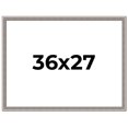 thumbnail image 1 of 36x27 Frame Grey Real Wood Picture Frame Width 1.25 inches | Interior Frame Depth 0.5 inches | Hans, 1 of 8