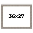 thumbnail image 1 of 36x27 Frame Grey Real Wood Picture Frame Width 2.75 Inches | Interior Frame Depth 0.5 Inches |, 1 of 8