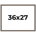 thumbnail image 1 of 36x27 Frame Silver Real Wood Picture Frame Width 1.25 Inches | Interior Frame Depth 0.5 Inches |, 1 of 8