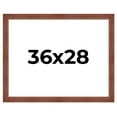 thumbnail image 1 of 36x28 Frame Brown Old Farmhouse Waxed Board 2" Wide Wood Frame Width 2 Inches | Interior Depth 0.5, 1 of 7