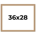 thumbnail image 1 of 36x28 Frame Charleston Honey Brown Solid Wood Picture Frame Width 1.75 Inches | Interior Depth 0.5, 1 of 8