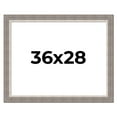 thumbnail image 1 of 36x28 Frame Grey Real Wood Picture Frame Width 2.75 Inches | Interior Frame Depth 0.5 Inches |, 1 of 8