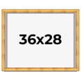 thumbnail image 1 of 36x28 Shadow Box Frame Gold | 1.75 Inches Deep Real Wood Traditional Shadowbox Display Frame | UV, 1 of 7
