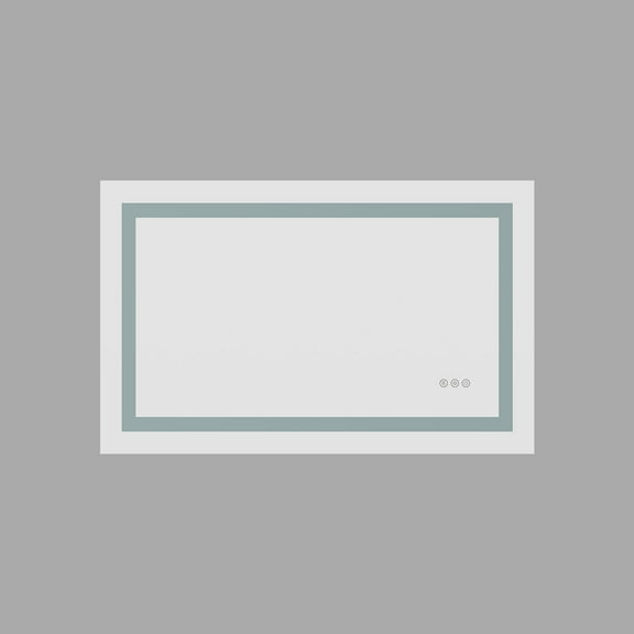 36x28 inch LED Lighted Bathroom Mirror with Anti-Fog, with Front and Backlight Wall Mounted Vanity Mirror with Smart Touch Button, Memory Function, Adjustable Natural light 3 Colors