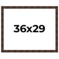 thumbnail image 1 of 36x29 Frame Brown Burl Real Wood Picture Frame Width 1.625 Inches | Interior Frame Depth 0.5 Inches, 1 of 8